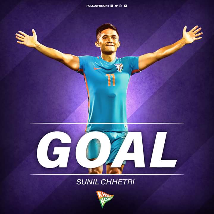 KLBOUpdates's tweet photo. #Chhetri100 @chetrisunil11 you beauty 💙 #India3 #Kenya0 

@IndianFootball @panthukali @fni @StarFootball https://t.co/eV5vz1KGO1