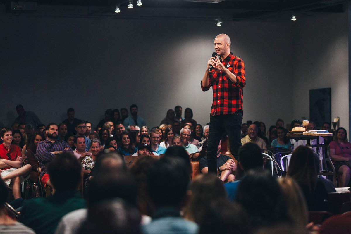 This weekend, we had the honor of hearing from <a href="/jamietworkowski/">Jamie Tworkowski</a>, founder of To Write Love On Her Arms <a href="/TWLOHA/">TWLOHA</a> . Jamie shines a spotlight on mental health and our call to freedom as children of God. Listen to the message &amp; find more on our liturgy page. ow.ly/qkdS30kksi0