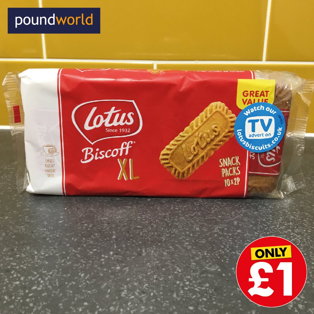 Look what we've got in... Lotus Biscoff Biscuits XL!!!

Don’t wait until your hot drink at the hairdressers, pick them up in store for ONLY £1 a packet.