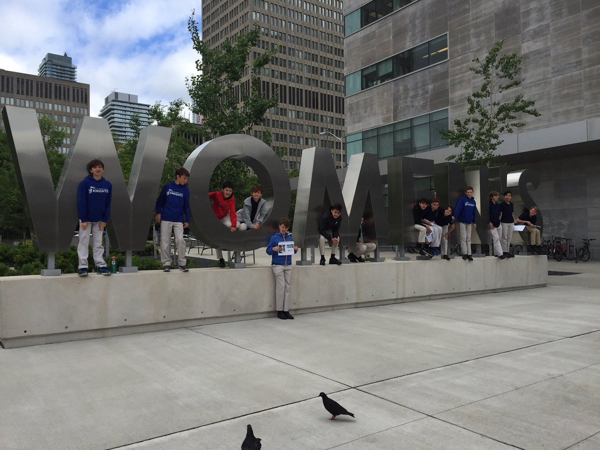 RoyalSGC's tweet photo. Today, the Grade 7s travelled to historic sites in #toronto, where a boy read his Postcard from the Past (a first person message from an historical figure), leaving it for a member of the public to find. Each postcard contains an email address so the public can contact the author https://t.co/SROPBgoFf8