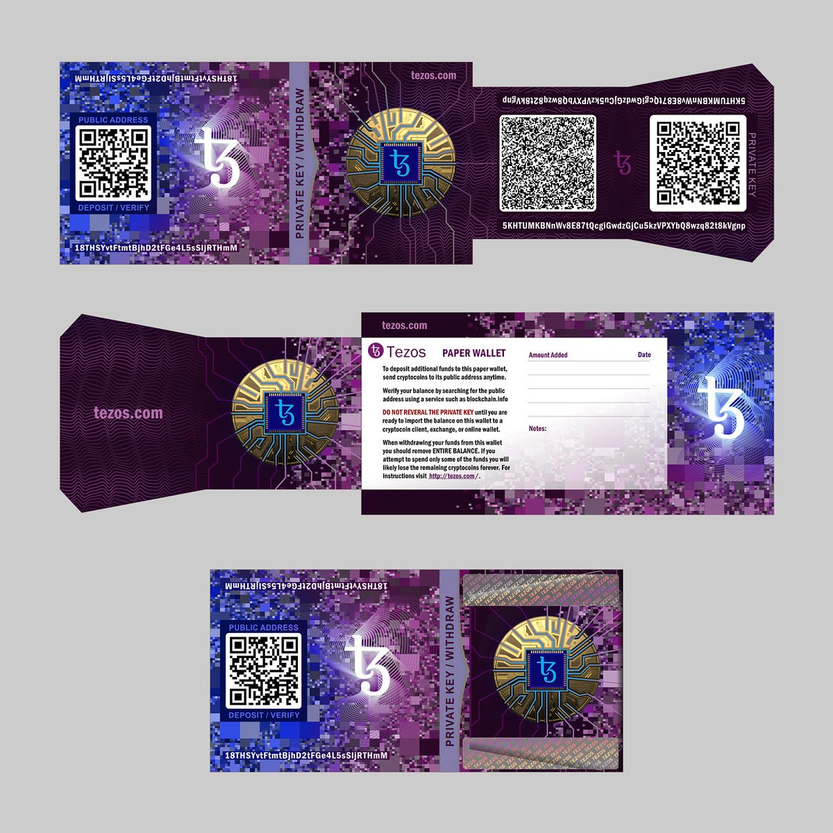 Paper wallet for #Tezos crypto currency. https://t.co/n3fe16lUOk