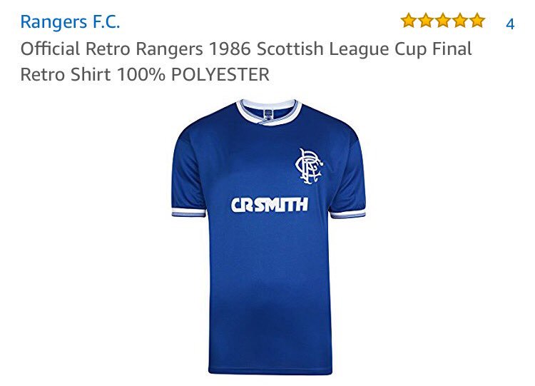 rangers 1986 shirt