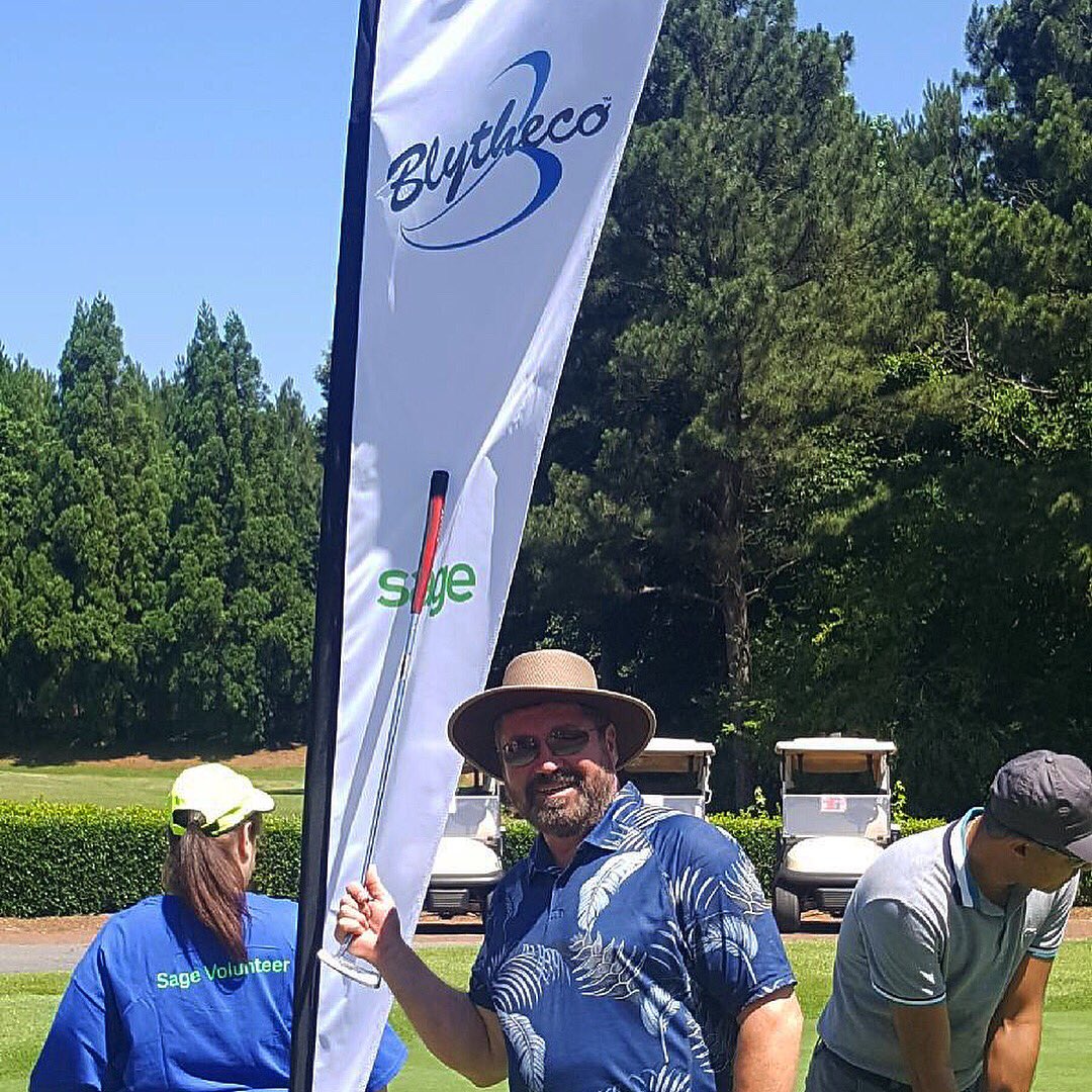 We could not have asked for a more perfect day for a charitable round of golf. Awesome turnout, beautiful weather and great company! #golfingforacause #swingagainstcancer #sagegreenarmy #business #givingback #atlanta #sagesessions #blytheco #worklife #charity #golf #golfing