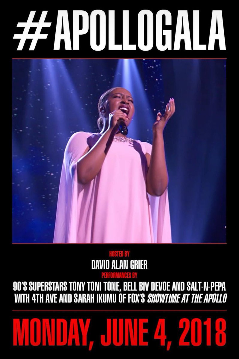 sarahikumu's tweet photo. Competing in #ShowtimeApollo was incredibly special and I’m doubly honored to return to the @ApolloTheater to perform in tonight's annual #APOLLOGALA, supporting the Theater’s education + community programming! This is going to be a legendary, unforgettable night! https://t.co/UEGqYA8g4A