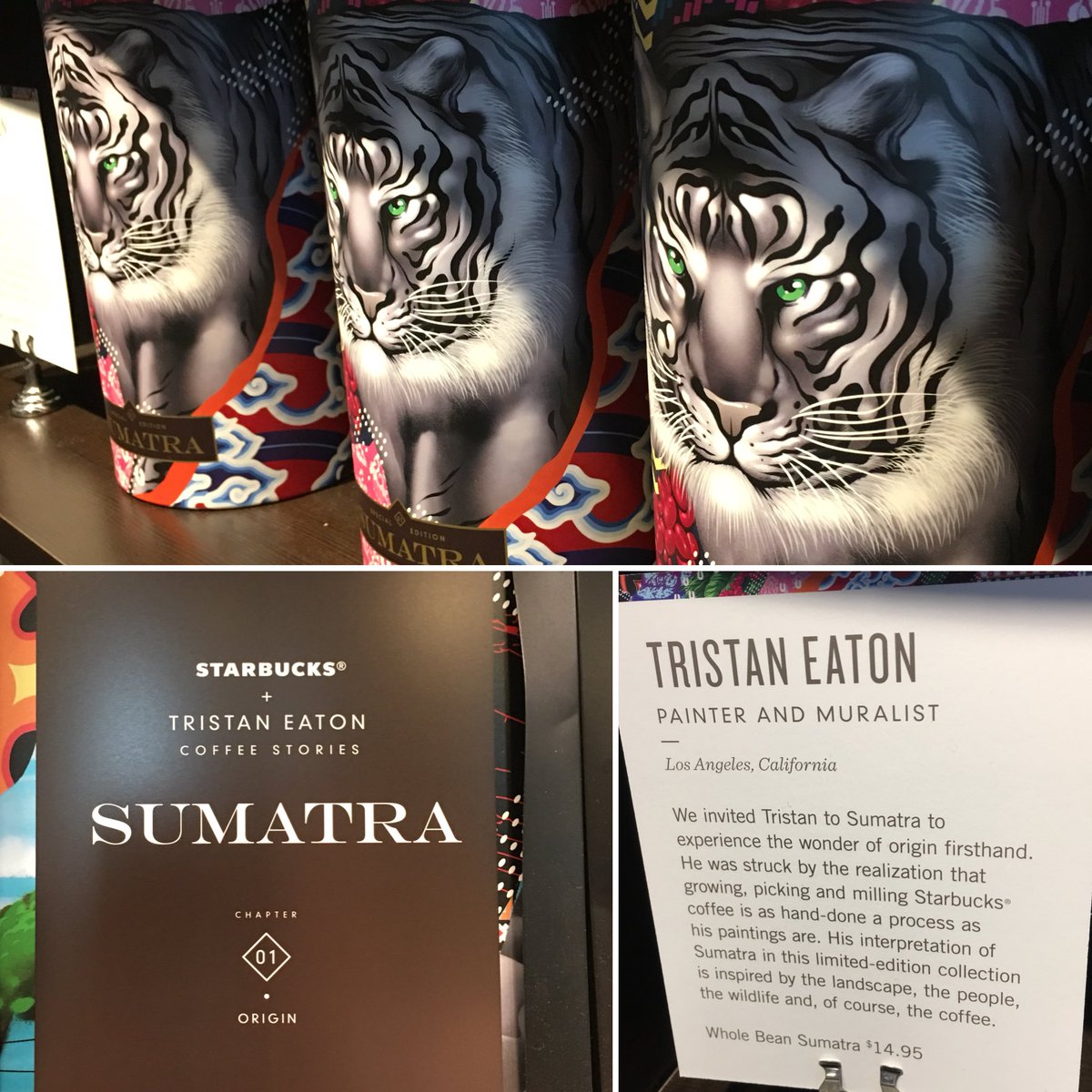 MonroeOxSbux's tweet photo. Origin Sumatra is here and it is beautiful. #sumatra @Starbucks https://t.co/VFb77obuEJ