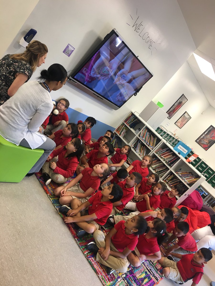 inroom116's tweet photo. Our local librarians came to visit us! Let’s do this summer reading challenge! #msoctx https://t.co/QPXHrsmreh