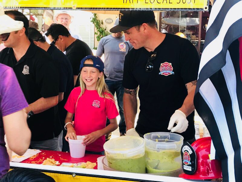 OC Firefighters were at the City of Tustin’s Annual Chili Cookoff.  Firefighters started prepping at 3am and served the citizens of Tustin all day.  Special thanks to Academy 46 graduates for volunteering their time.  Great event! <a href="/Al4Tustin/">Al M</a> <a href="/TustinPolice/">Tustin PD</a>