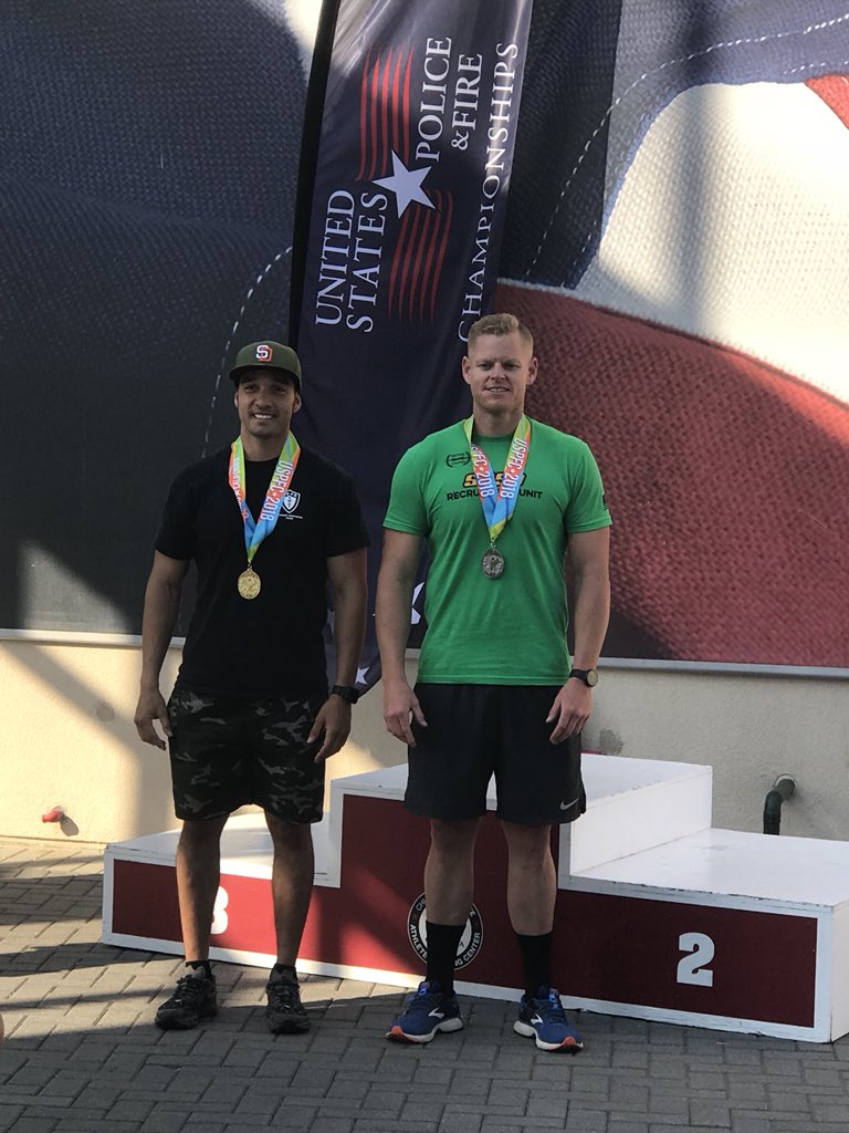 sbcountysheriff's tweet photo. 🥇🥈🥉Gold Medal winners SBCSD’s Tactical Athlete “A” team, Silver Medal winners SBCSD’s Tactical Athlete Senior Team. Female half marathon competitors! Det Alex Collins w/ bronze in the Hill Climb, &amp; Det Tim Jackson takes  silver in the Toughest Competitor Alive “Individual” https://t.co/k6AGKASldF