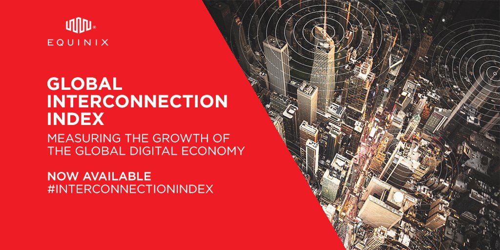 The world is rapidly going digital &amp; Interconnection is a critical building block for success. The Global Interconnection Index outlines the role interconnection will play in driving digital transformation across industries &amp; geographies. Get it today. eqix.it/2LQaf7d