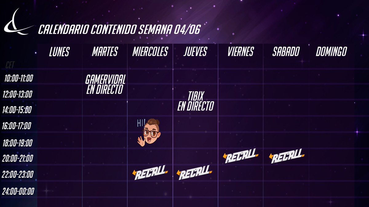 EloHell_ES's tweet photo. ➡️ Empezamos con sorpresitas... Calendarios semanales con el nuevo contenido, pronto aparecerán nuevas cositas... Atentos a las RRSS Titanes! https://t.co/5AJm7lBRT9