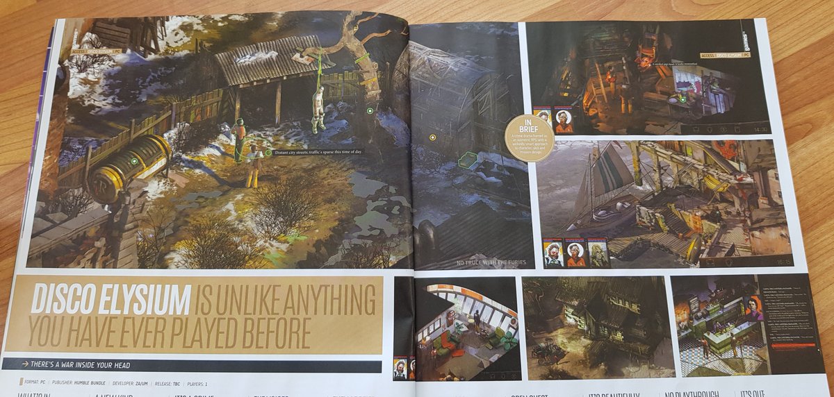 discoelysium's tweet photo. Read all about why Disco Elysium should be on your radar in the 200th issue of @gamesTMmag. You'll find us alongside other awesome titles such as Cultist Simulator from @factoryweather, @BadNorthGame from @PlausibleCon & @11bitstudios @frostpunkgame.
https://t.co/Vcjbfiq29x https://t.co/uYFr3nunmj