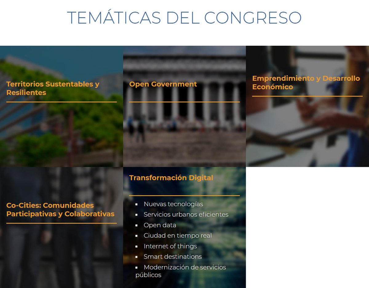 SMCMXTrends's tweet photo. Los temas que cubrirá el #SmartCity18 incluyen #TransformaciónDigital entre otros varios > https://t.co/t6SVtdLyOD @alianzasmartlat https://t.co/qK5MEEoXDT