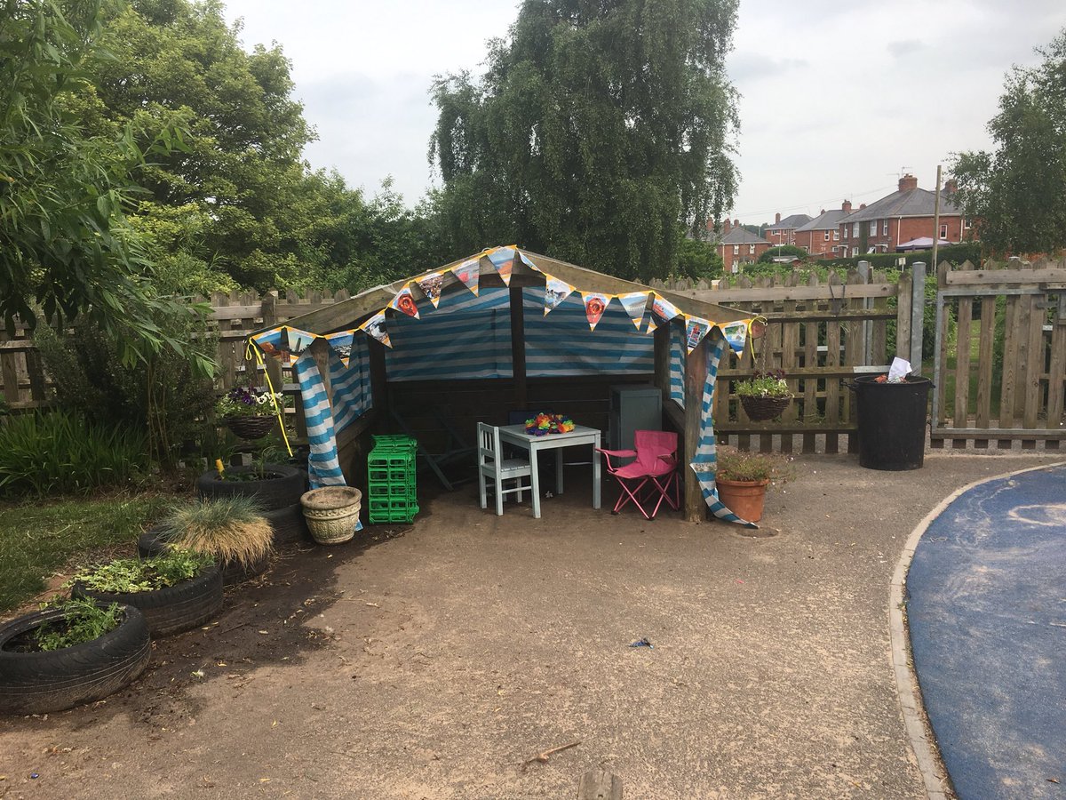 ExeterEYFS's tweet image. Wynstream Primary School are enhancing outdoor play with a few seaside themed invitations to play #EYFS #Exeter