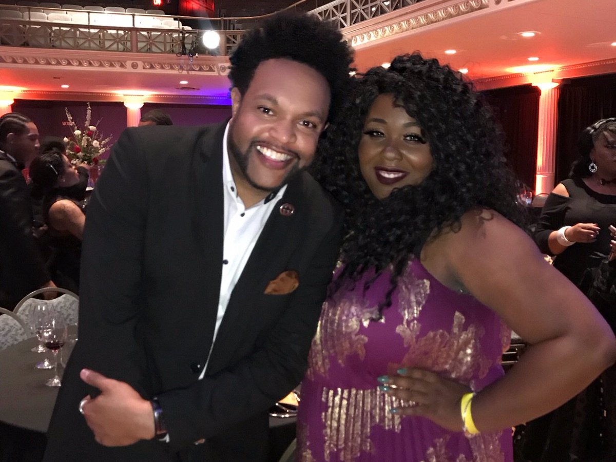 JawnMurray's tweet photo. So great seeing my friend #KylaJade (@kylasings) fresh off her amazing Top 3 performance on this latest season of @NBCTheVoice at @theNMAAM #LegendsCelebration with @phillionaire. #theNMAAM #BlackMusicMonth #TheVoice #Nashville https://t.co/aTqsilemiR