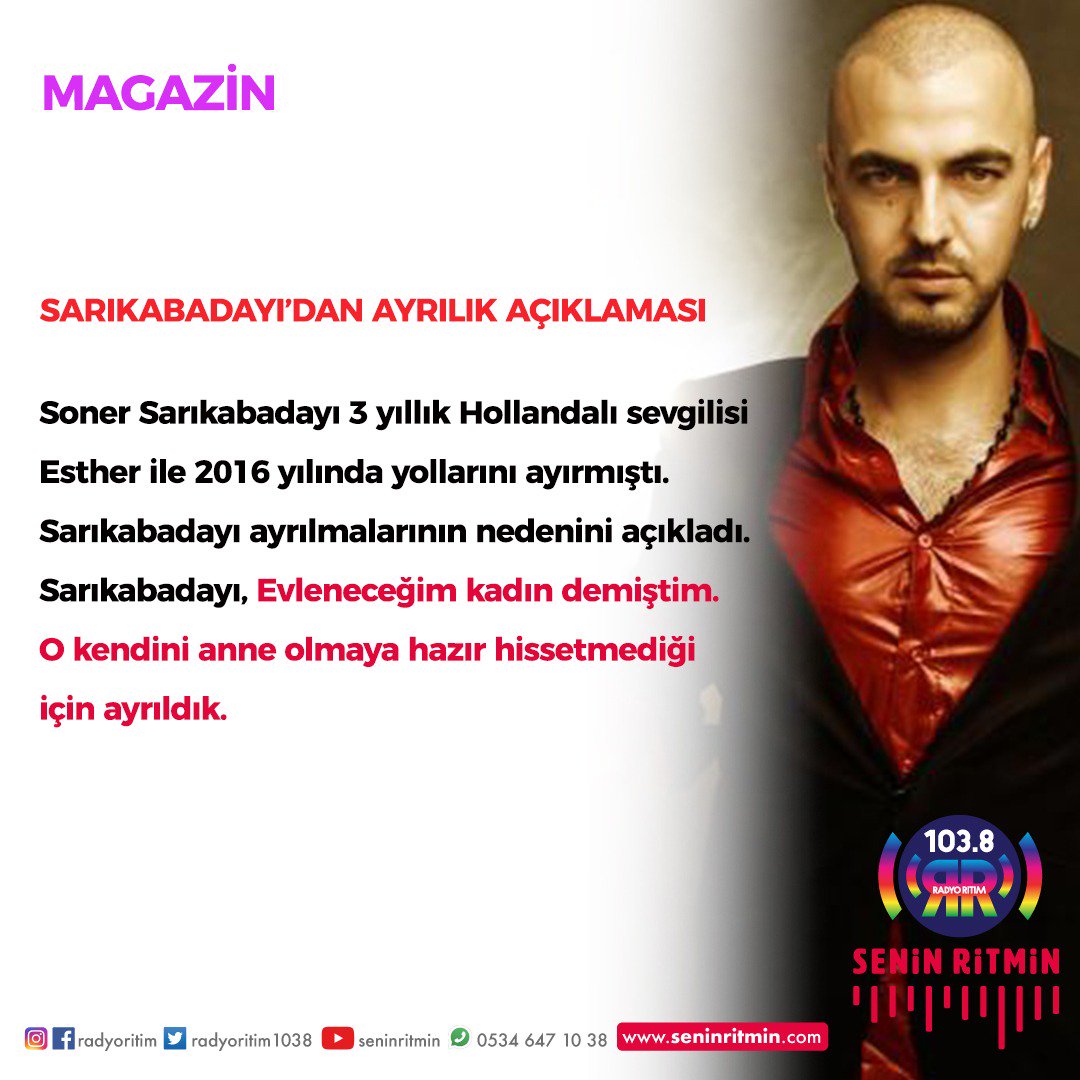 📰<a href="/srkbdy/">Soner Sarıkabadayı</a>'dan ayrılık açıklaması!
