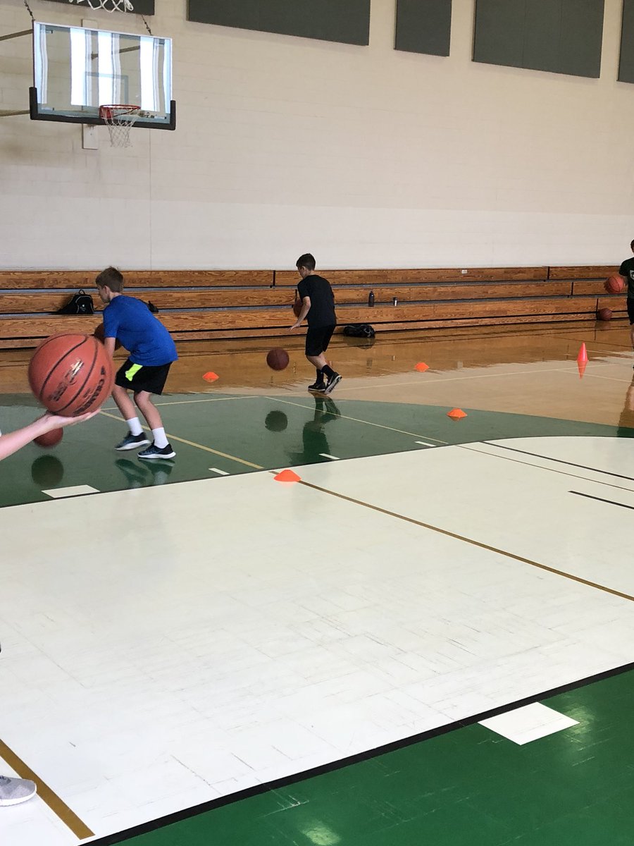 Thanks to @SMMschoolOmaha for letting me come help with their basketball clinic today.  Great group of kids to work with.