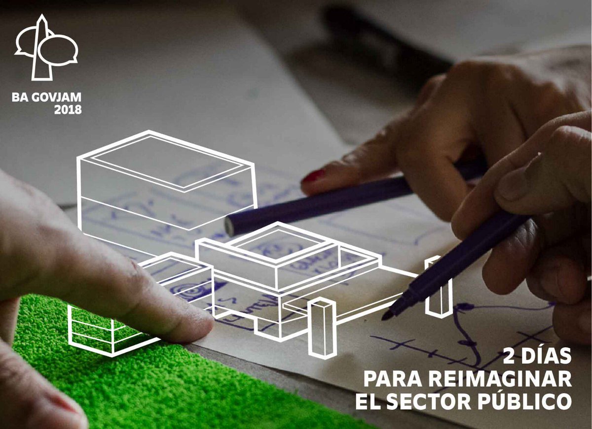 Esta semana auspiciamos la #BAServiceJam edición #GOV
Te esperamos para compartir desafíos globales con impacto local bit.ly/BAGovJam18
Mie 6 y Jue 7, 9 a 18, Instituto para la Integración de América Latina y el Caribe, Esmeralda 130 Piso 11, CABA. Certificados del INAP.