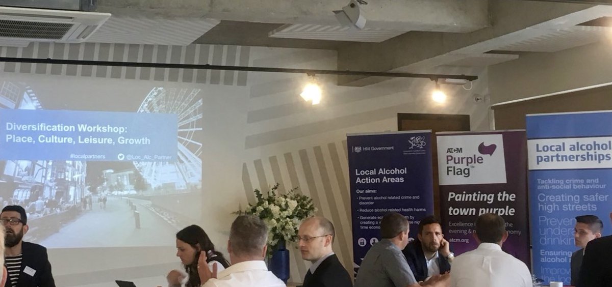 SaferStrongerNS's tweet photo. Today we represented #Weston at a great @Loc_Alc_Partner workshop @TheTrampery in London supported by @ukhomeoffice @PortmanGroup @MAKEGoodPlaces @PurpleFlagATCM on creating diversification in the evening & night time economy. #LAAA2 #lotsofideas #localpartners ππ‘ https://t.co/TqgFTK9RGD