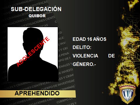 Funcionarios logran la detención de un adolescente, por el delito de Violencia de Género, en la parroquia Coronel Mariano Peraza <a href="/DouglasRicoVzla/">Douglas Rico</a> <a href="/PRENSACICPC/">PRENSA CICPC</a> <a href="/PrevLaraCICPC/">PREVENCIONCICPCLARA</a>