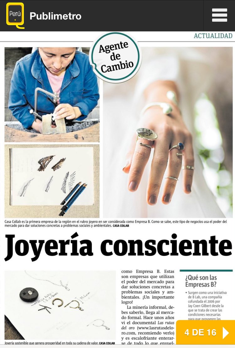 Joyería Consciente: aportamos a generar una industria de lujo que además de ser estéticamente bella, genere impacto social. Somos B.