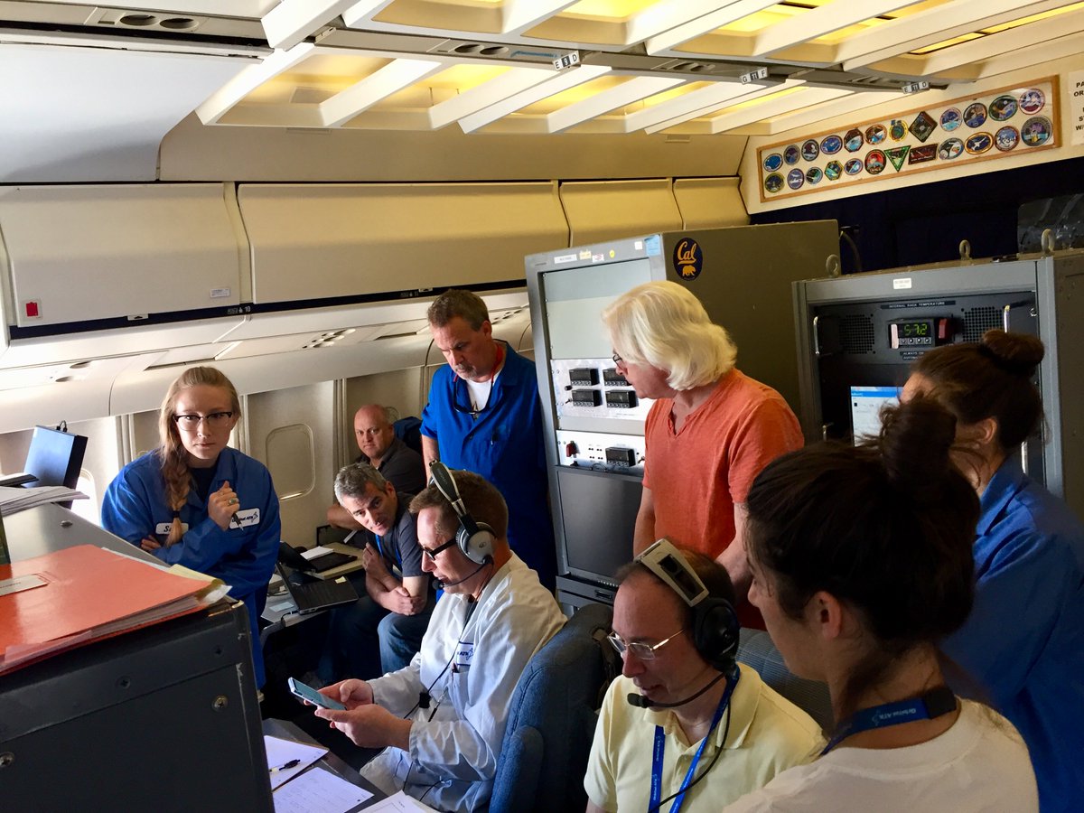 OrbitalATK's tweet photo. The #Pegasus team is busy conducting final tests aboard the #Stargazer L-1011 in preparation for tomorrow's ferry flight to Kwajalein Atoll for the June 14th launch of the Orbital ATK-built ICON satellite for @NASA!  Be sure to follow @NASA_LSP for live launch coverage. #NASAICON https://t.co/8dpCee2lQl