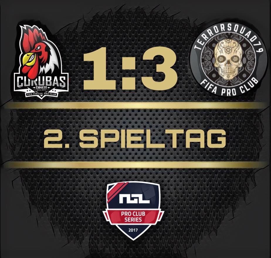 Yesterday we played against Curubas Diner in the german NGL League.

💀🔥Ngl Gameday 2🔥💀

 Curubas Diner vs Terror Squad 1:3

⚽ Ziyech_79x
⚽️ Ziyech_79x
⚽️ Ziyech_79x

👟 Salvo_79x
👟 Oguz_79x

#FIFA18 #ProClub #NGL #EASports #Esport