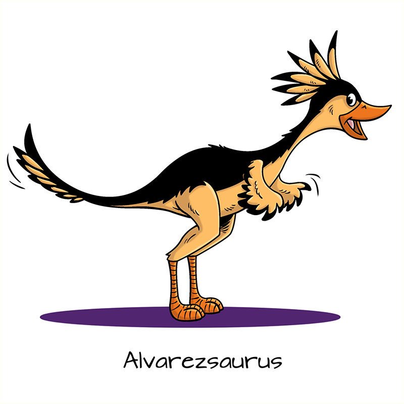 My #Alvarezsaurus for #AnimalAlphabets #extinctanimals alphabet