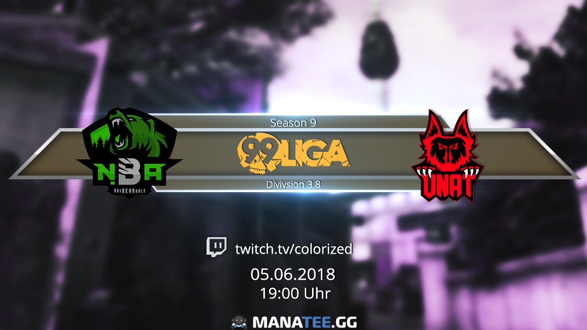 notBEARablegg's tweet photo. Matchankündigung!
#notBEARable Grün vs. @UnatCs
@99DAMAGEde Liga Division 3.8
Das letzte der ersten Matches der aktuellen Saison 9 und @manlikelui, @resco_global und der Rest von Team Grün sind heiß!
Übertragen und kommentiert wird das Match von @colorizedposts!
GL & HF! https://t.co/7caS7S9EQc