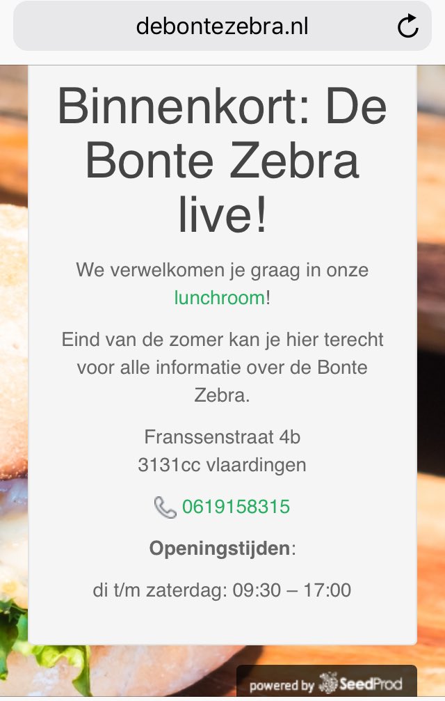 ZebraBonte's tweet photo. Website in de mede mogelijk gemaakt door @EDesigned https://t.co/IcbKx98pVx