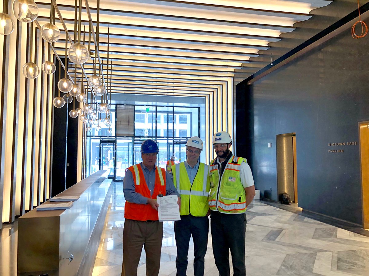 ClarkBuilds's tweet photo. Incredibly proud of our team building #MidtownCenter in downtown DC. Last week, the building received its certificate of occupancy—a full 8 days ahead of an already aggressive, accelerated construction schedule! Truly a team effort! #ClarkBuildsDC @carrproperties @wdgarch https://t.co/xY4hJCidFQ