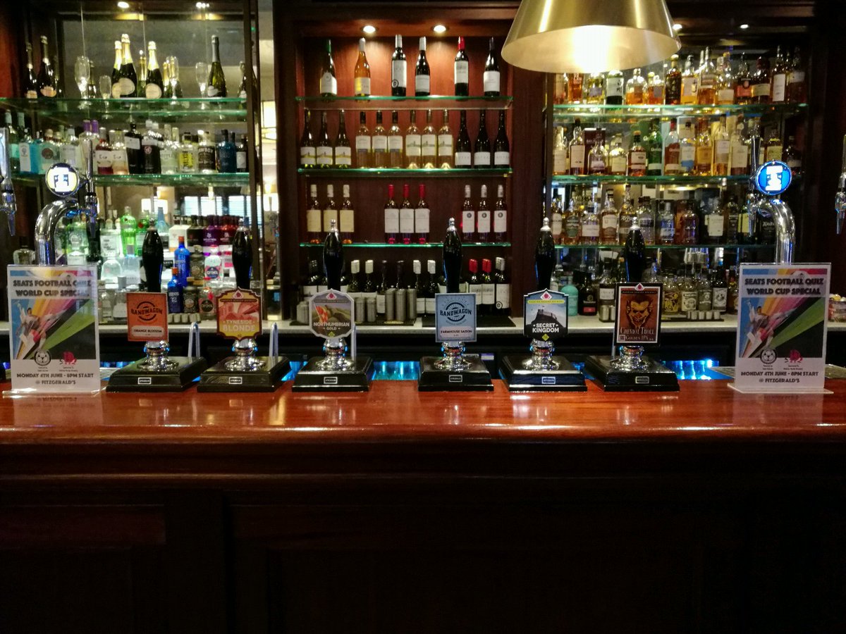 Fitzgeralds Grey St (@fitz_newcastle) on Twitter photo The <a href="/HadrianBorder/">Hadrian Border Brewery</a> beer is all on and ready to go for the start of the <a href="/SeatsQuizzes/">Seats Quizzes</a> football quiz! The <a href="/HadrianBorder/">Hadrian Border Brewery</a> beer is all on and ready to go for the start of the <a href="/SeatsQuizzes/">Seats Quizzes</a> football quiz!
