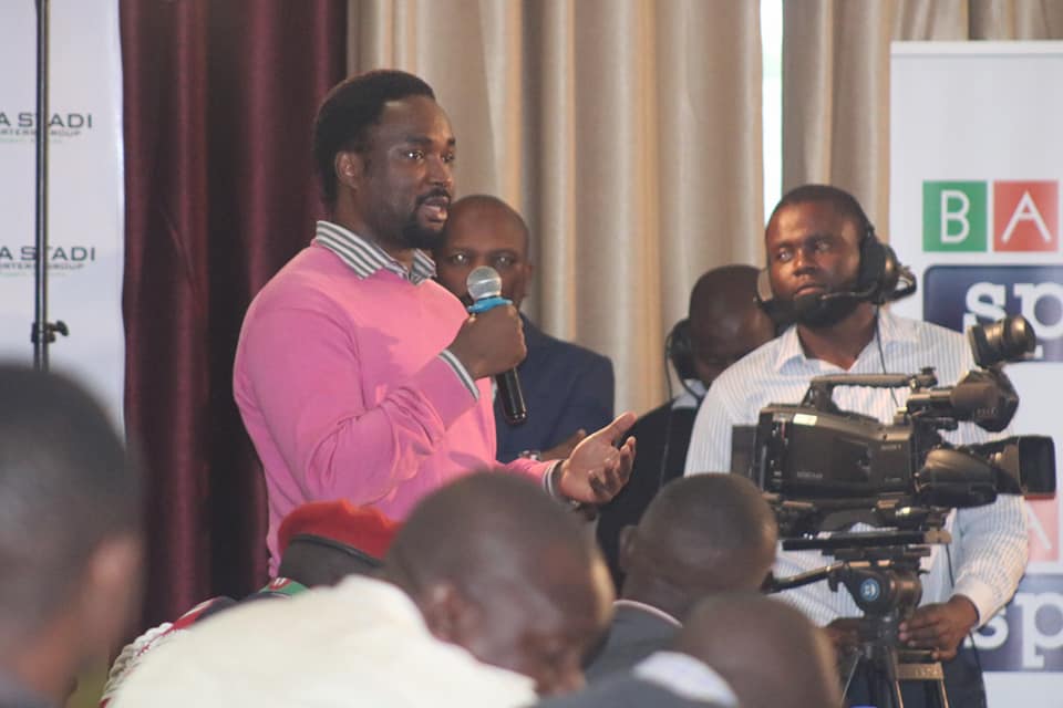 SpiritOfKisumu's tweet photo. The Kenya Football Symposium,a Jaza Stadi initiative program, took place  at the Kenyatta International Convention Center(KICC) where stakeholders came together to share ideas on matters improving football standards in the country. #KEFOS2018 #SpiritOfKisumu. cc @moscakenya https://t.co/wNFHESUPJy