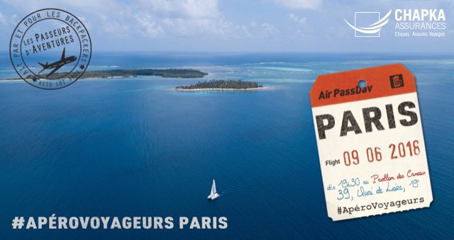 Le prochain ApéroVoyageurs à Paris c'est ce samedi 9 juin au Pavillon des canaux dans le 19ème ! Pour s'inscrire c'est ici ! A très vite aperovoyageursparis.eventbrite.fr