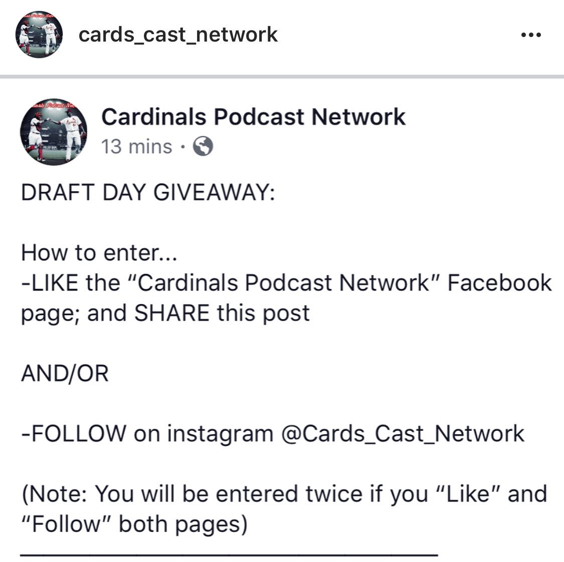 ballparkbeef's tweet photo. RETWEET: Draft Day Giveaway! 

#StlCards #StlCardinals #CardinalsNation 

@CrashStL @birdsonabatshow @lbundy90 @CardinalWay1 @zjgifford @IvesBaseballSTL @ArchCityMedia @STLMattinals @18neverforget @potusjoey @frrobinson1957 @KSCardFan51 @AaronArchCity @CardsNation247 @C70 https://t.co/35tEIGhfPj