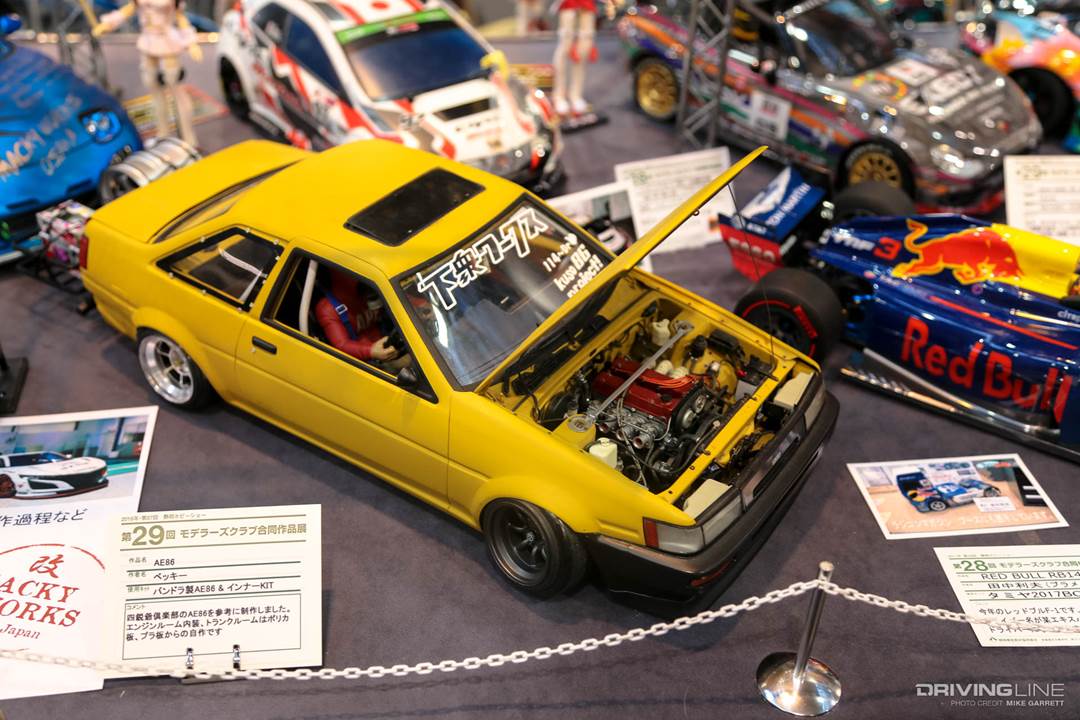 driving_line's tweet photo. Watanabes, hayashis, itb's, and it's a die cast! 1:10 scale AE86 from the Shizuoka hobby show. #Drivingline https://t.co/rdBv4BxfG5