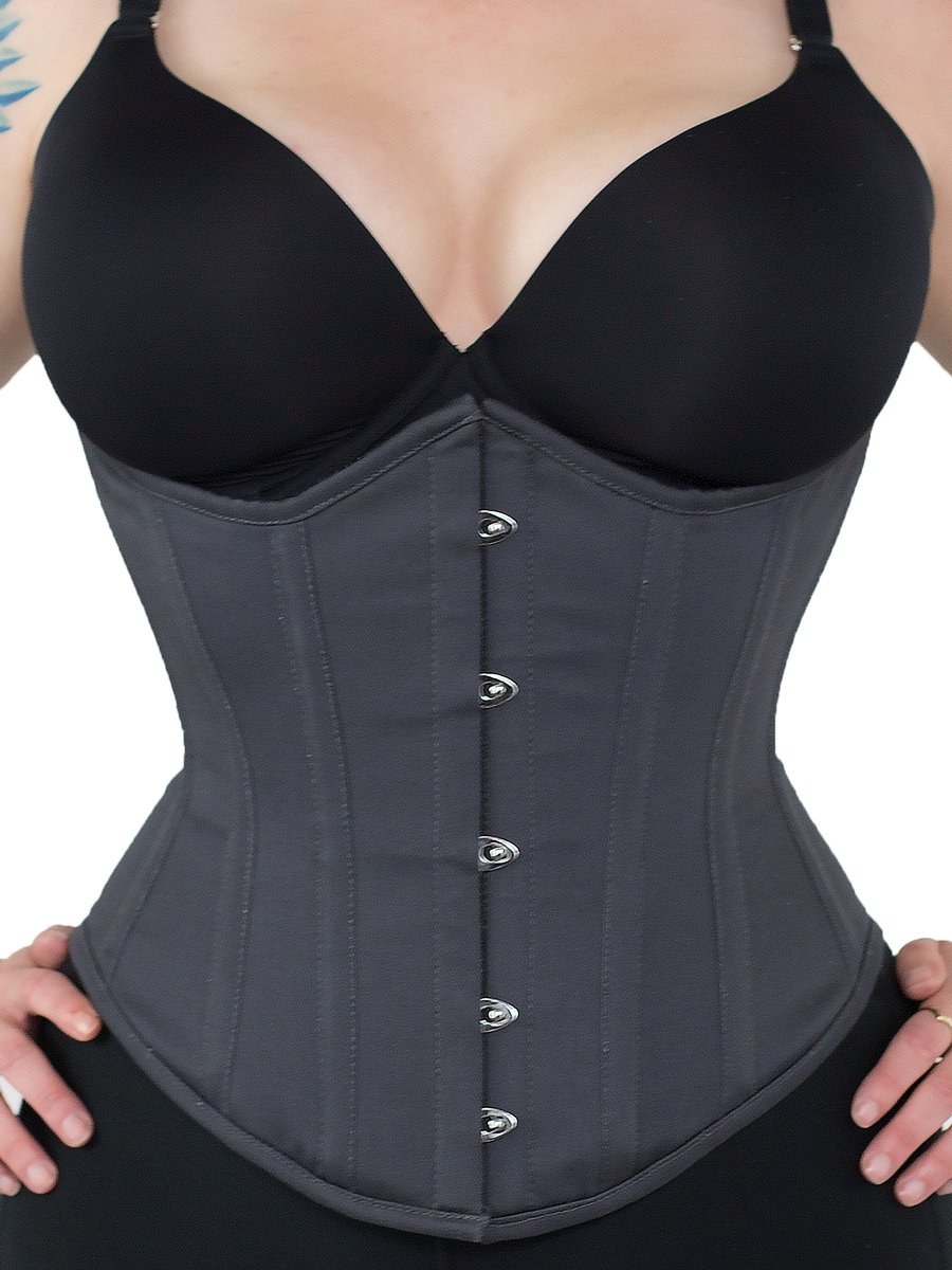 orchardcorset's tweet photo. Brand new slate gray cotton #cs345 #corset available while it lasts! Get it here: https://t.co/faVVhDBh8s https://t.co/Va7fh33TSl