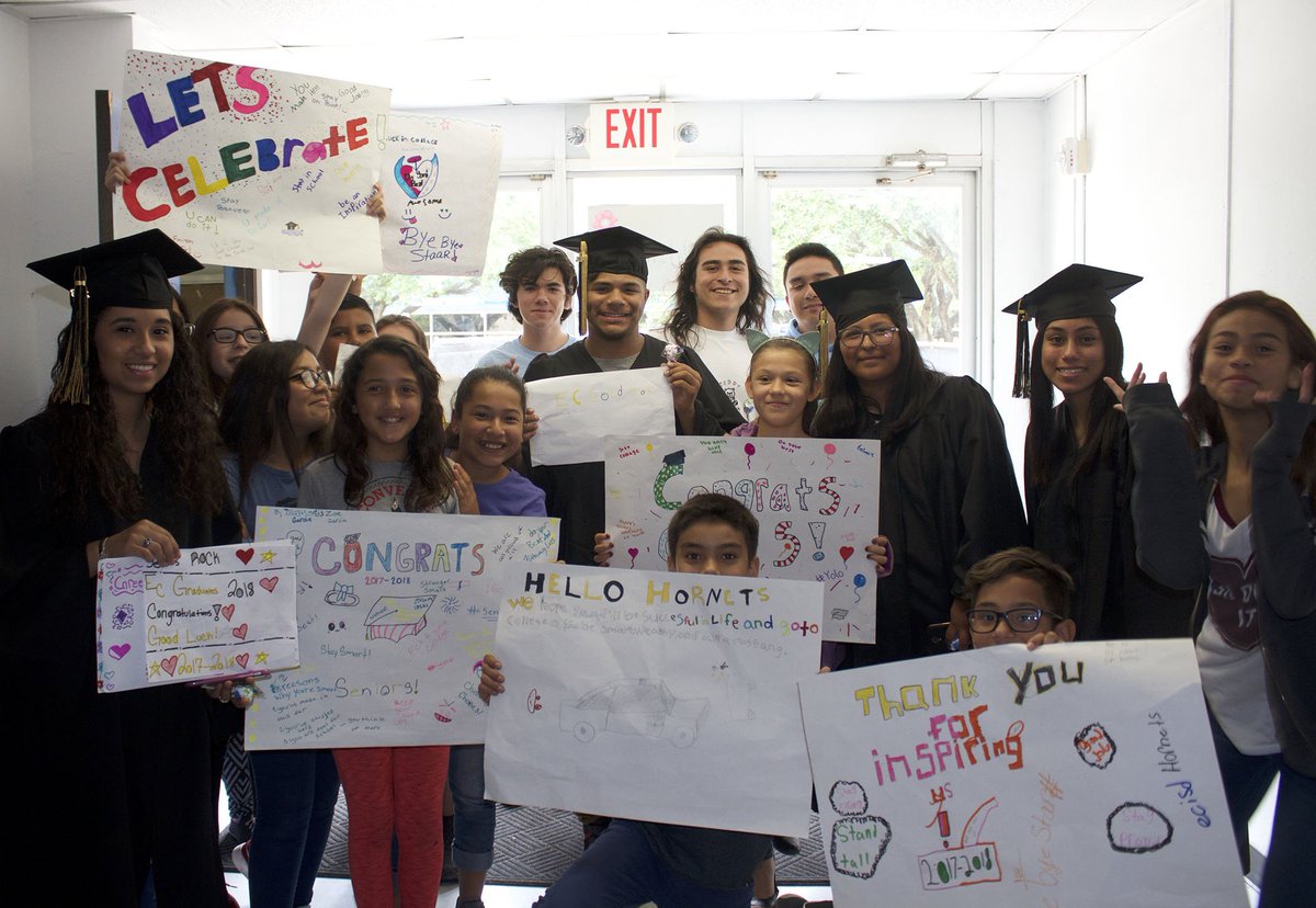 hornetyrbk's tweet photo. These smiles say it all!  Senior Walk Salado Intermediate. @saladopatriots @ECISDtweets @ecseniorclass @ECHShornets https://t.co/Jj0fUr8UgT