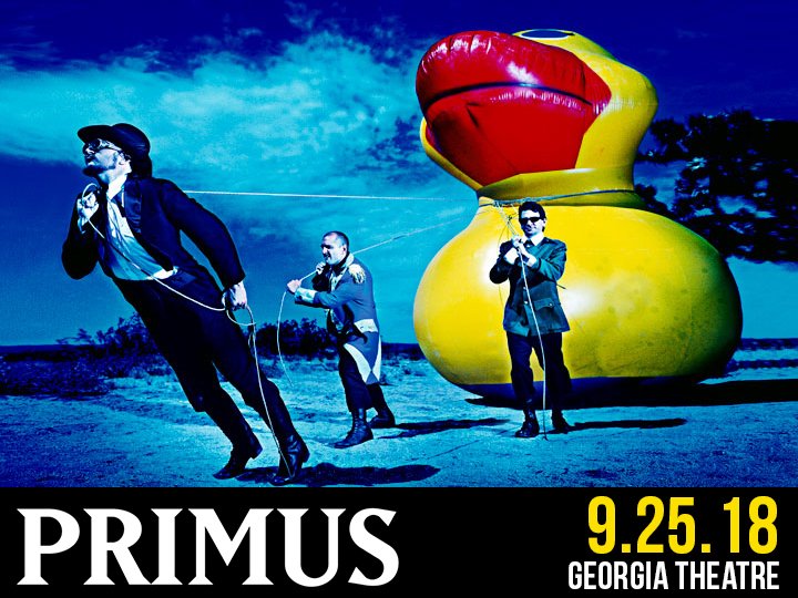 Just Announced! 
<a href="/Primus/">Primus</a> is coming to <a href="/GaTheatre/">Georgia Theatre</a> on September 25th!! 
Venue presale begins 9/7 @ 10am, pw: ZMPresale
General On Sale Friday 6/8 @ 10am!