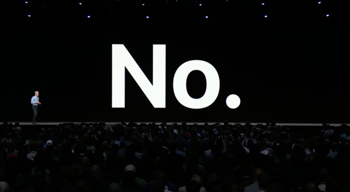 mcwm's tweet photo. Hey Apple, do you have any new hardware to show us ?

#WWDC18 https://t.co/oVSP3hcGbz