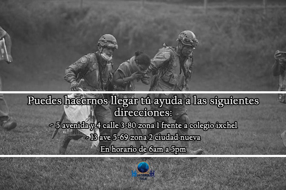CUERDAFLOJASOY's tweet photo. En estos momentos necesitamos que nos ayudes a recolectar todos los insumos y donaciones que sean posibles. 
Estarán siendo entregados a los afectados por las erupciones del #volcandefuego #URGENTE #TodosPorGuate Unamonos como hermanos que somos 🇬🇹
 Foto por @ConredGuatemala https://t.co/XNRYOuOTLv