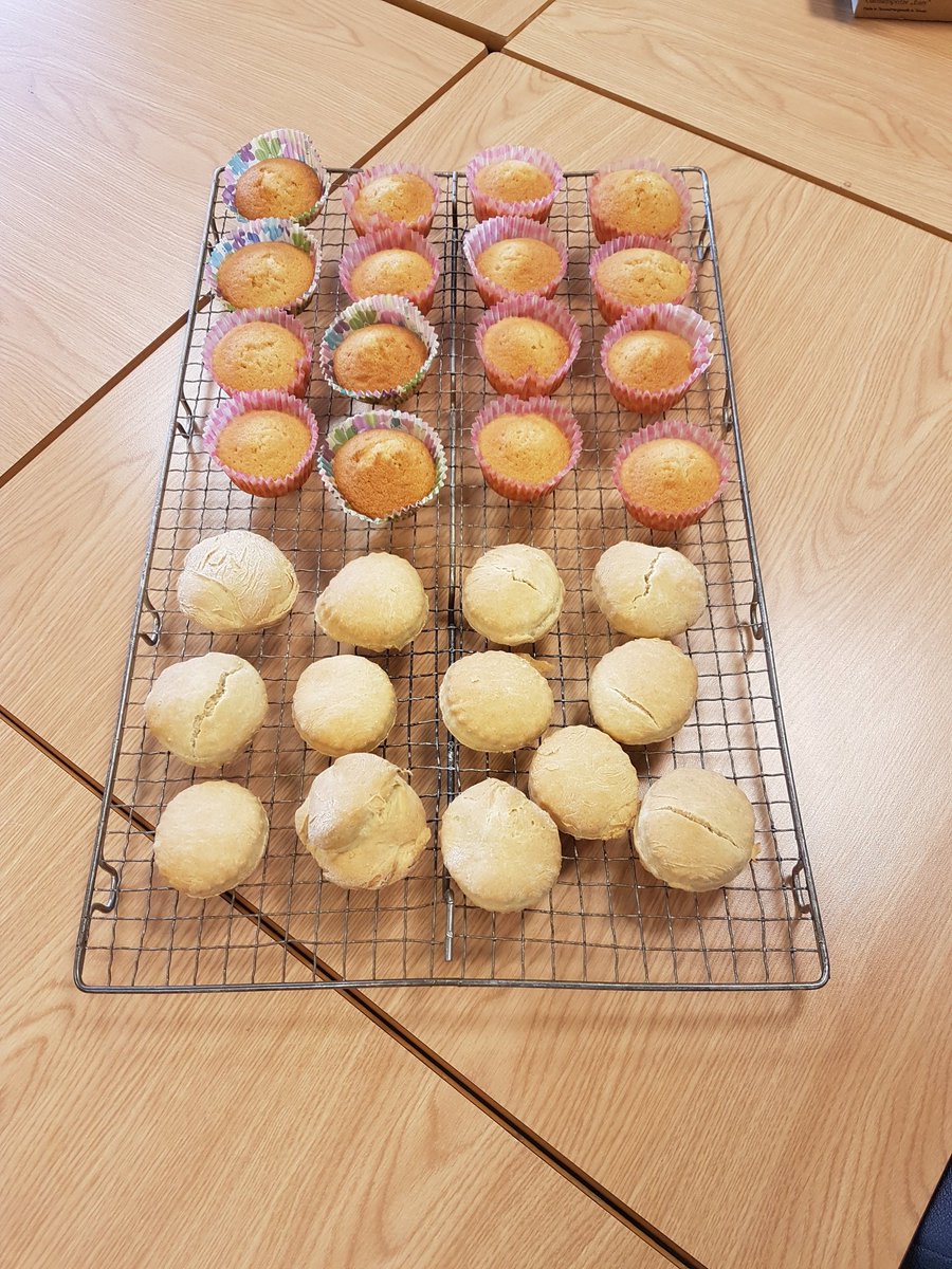 Our Level 1's were busy baking today.....cakes and scones for our afternoon tea. Yum! 😊