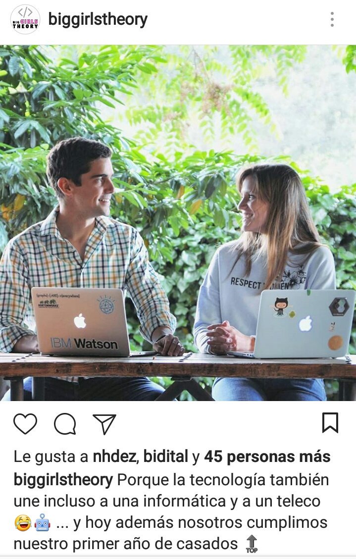 Sigue las publicaciones de <a href="/mariaborbones/">María Borbonés 🤖</a> #biggirlstheory en nuestra cuenta de Instagram 😍💁 ➡ instagram.com/p/BjkpjnpHDOa/ 💁🙇💻 Muy Top! #hazbang