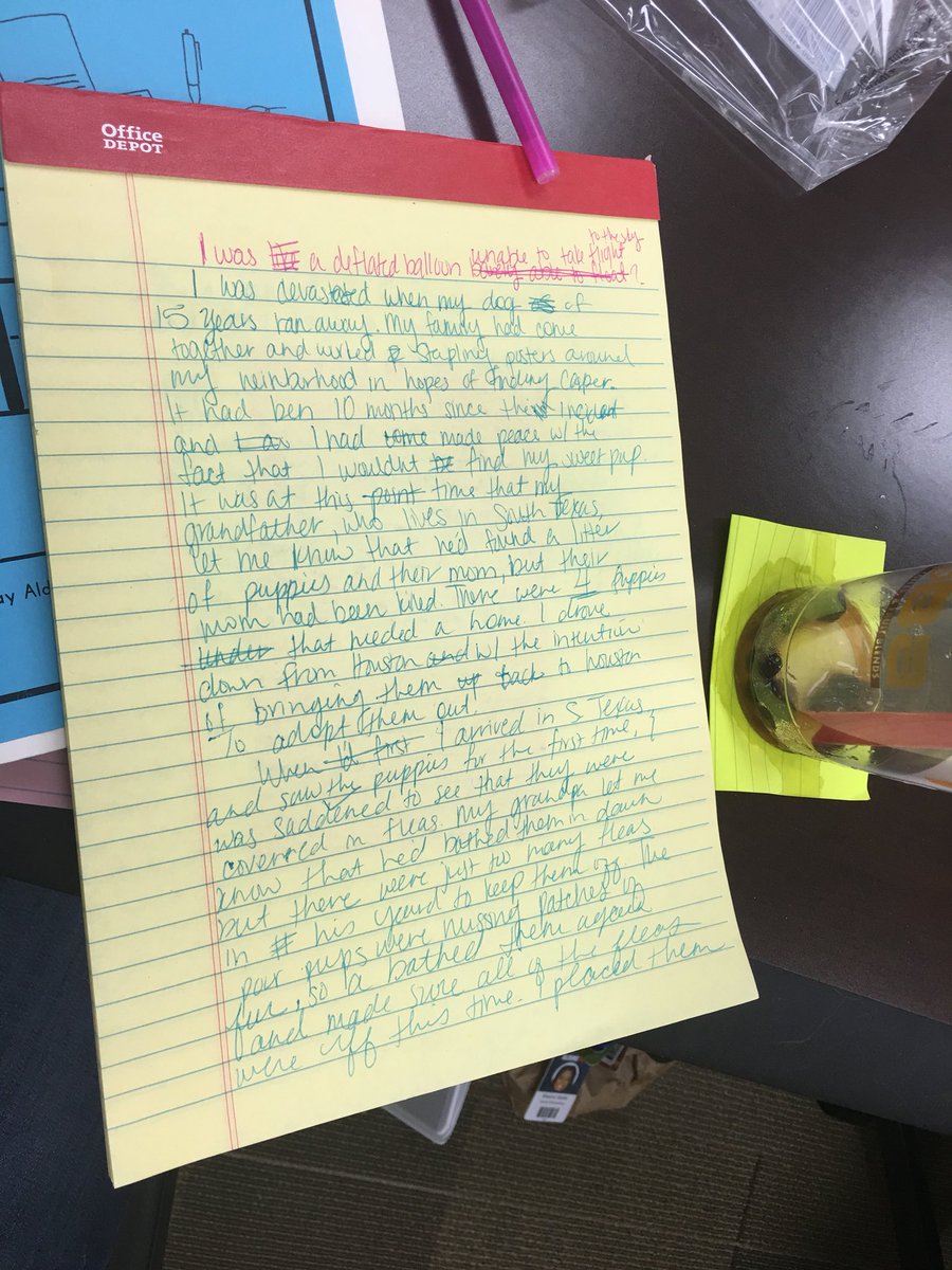 MargauxTeaches's tweet image. Teachers write #FlashDrafts too! One of the greatest ways to prep for the #tcrwp units is to assume the role of the student &amp;amp; try the work out for yourself. These 4th grade teachers are already digging into our 1st writing unit, The Arc of the Story #AldineELA #DoTheWriteThing