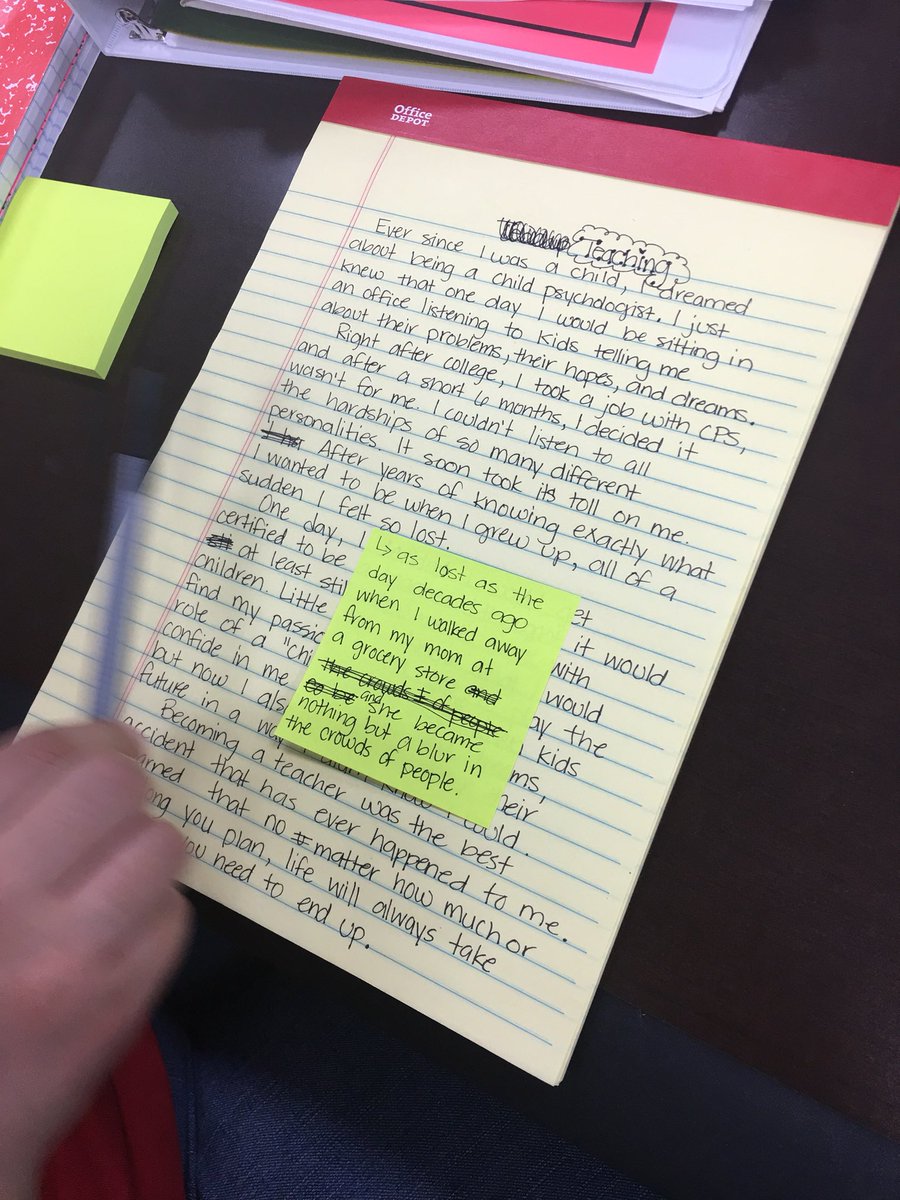MargauxTeaches's tweet image. Teachers write #FlashDrafts too! One of the greatest ways to prep for the #tcrwp units is to assume the role of the student &amp;amp; try the work out for yourself. These 4th grade teachers are already digging into our 1st writing unit, The Arc of the Story #AldineELA #DoTheWriteThing