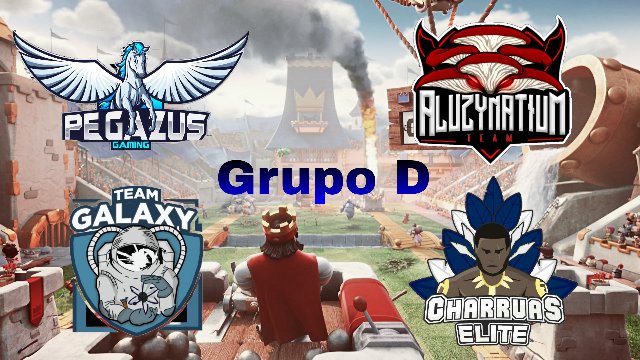 En el Grupo D:

1.- <a href="/Pegazus_Gaming/">PegaZus Gaming</a> 
2.- <a href="/Galaxy_TeamCR/">Galaxy Team🌟</a> 
3.- <a href="/TeamAluzy_GG/">Team Aluzy</a> 
4.- <a href="/CharruasElite/">CHARRUAS ELITE</a> 

Pasan a la fase de eliminación.

¡Buena Suerte!