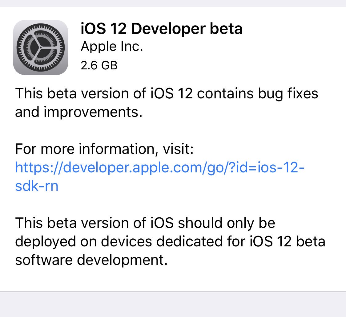 ios 12 beta software profile download ios 12 beta software profile download