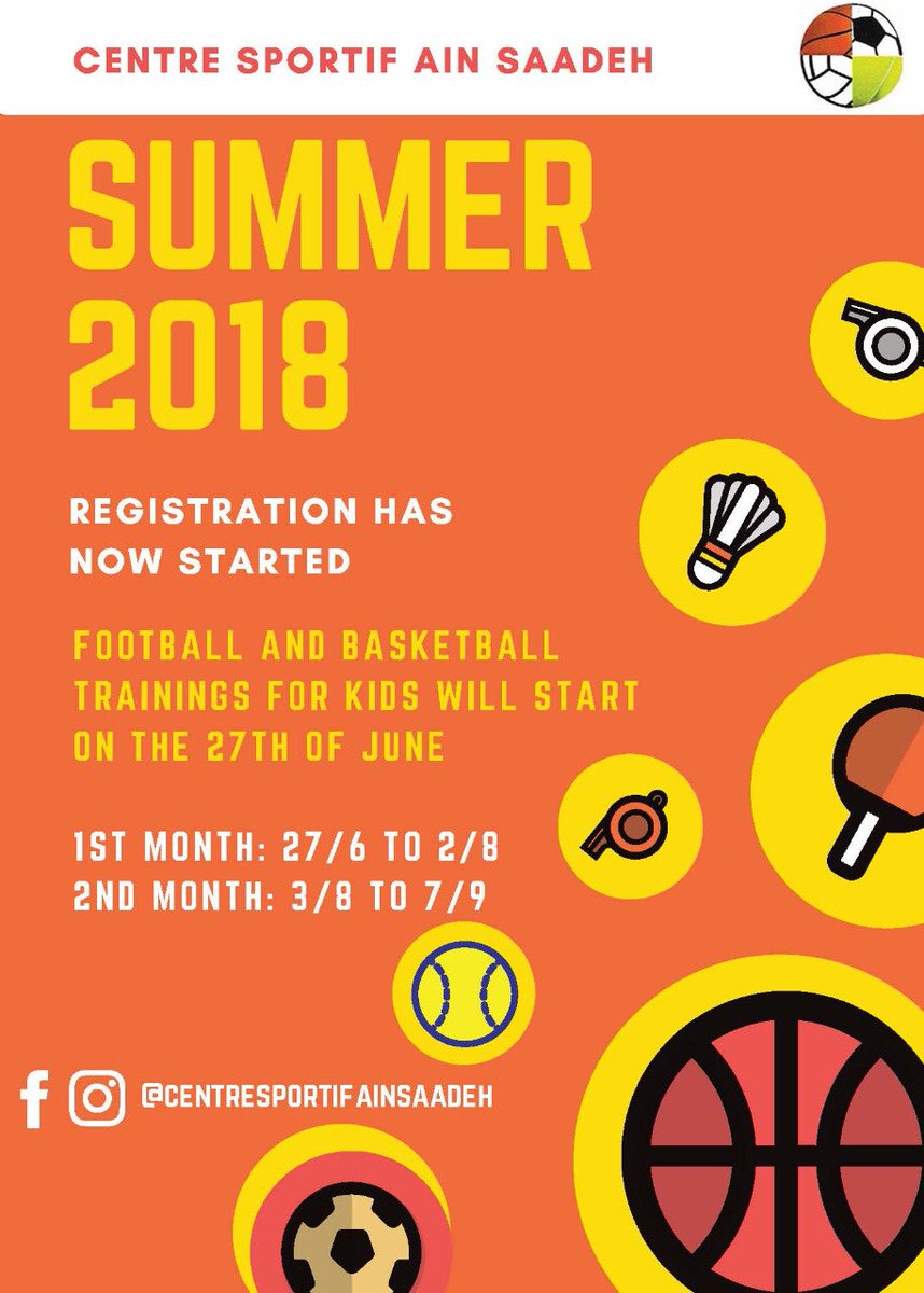 ain_saadeh's tweet photo. #summertime #ainsaadeh @centresportifainsaadeh #activities #kids #basketball #football #fun https://t.co/WWgqCoL9Ju