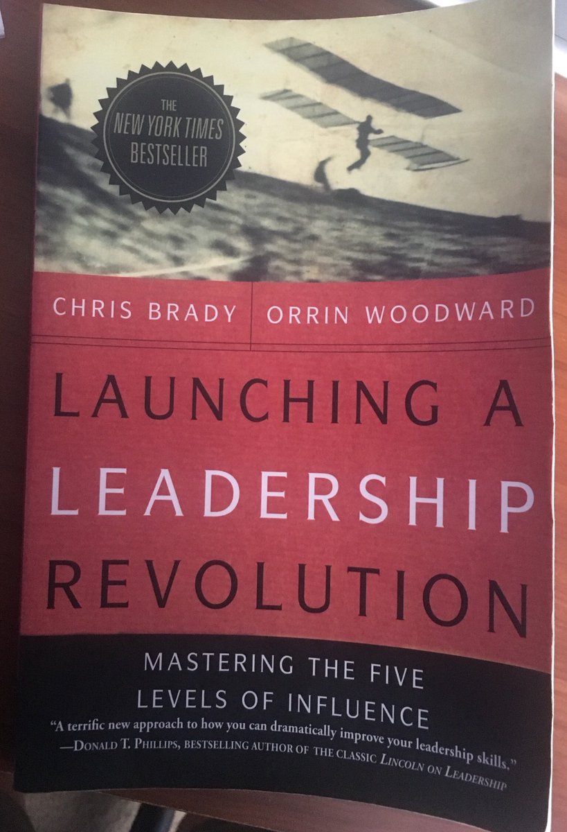 MooreLeadership's tweet photo. An excellent read for anyone in a leadership position!! I love the way they break down the 5 levels of influence and the trilateral leadership ledger with Character, Tasks, and Relationships. #LateMayPost #3booksamonth #Leadership #Business #PersonalGrowth #TLYAW https://t.co/ybtrhbo8KR