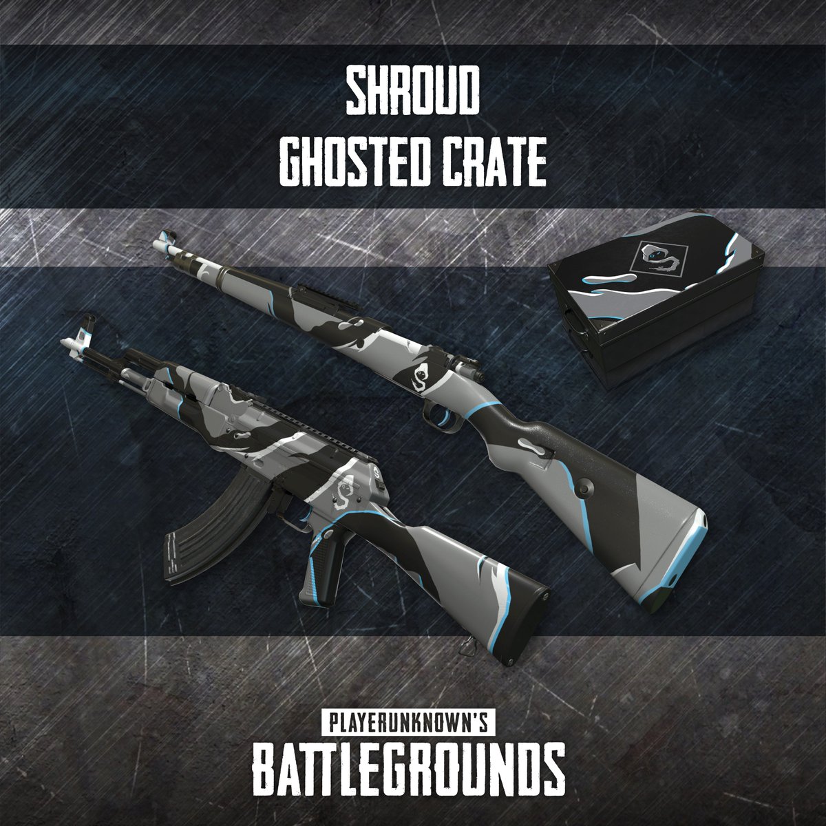 PUBG's tweet image. Check out @shroud and @DrDisRespect rocking their new custom gun skins live. Pick up your own in-game or directly from @Twitch.

Shroud: twitch.tv/shroud

Dr. DisRespect: twitch.tv/drdisrespectli…