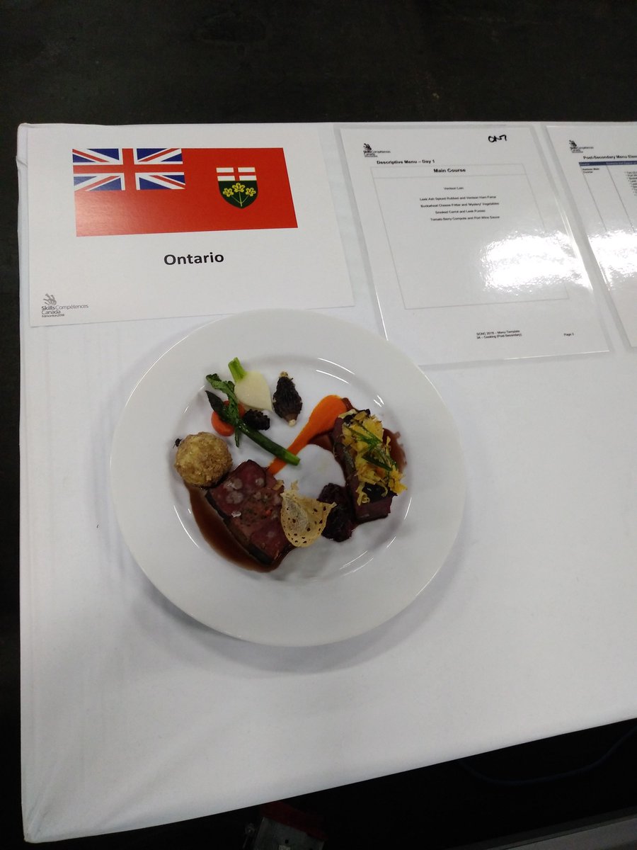 Wow! 🤩 Quentin's dish from Day 1 at #SCNC2018! Incredible skills from #TeamOntario!
